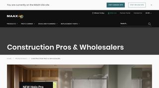 
                            7. Construction Pros and Wholesalers | MAAX | Maax