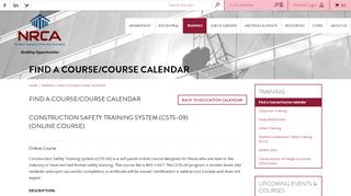 
                            4. Construction Safety Training System (CSTS-09) (Online Course)