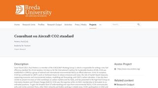 
                            8. Consultant on Aircraft CO2 standard — BUAS Research Portal