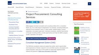 
                            3. Consulting Services - Asian Development Bank