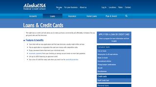 
                            5. Consumer Loans and Credit - Alaska USA services …