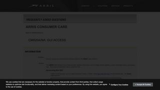 
                            2. Consumers - CM820A/NA: GUI Access - arris.secure.force.com