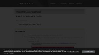 
                            3. Consumers - TM602G/NA: GUI Access - arris.secure.force.com