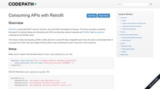 
                            7. Consuming APIs with Retrofit | CodePath Android Cliffnotes