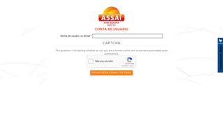 
                            6. Conta de usuário | Assaí Atacadista - assai.com.br