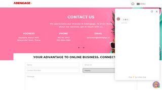 
                            2. Contact | ADENGAGE