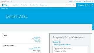 
                            7. Contact Aflac | Aflac