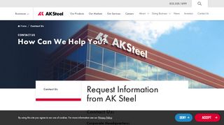 
                            7. Contact AK Steel, an Innovative Steel Manufacturing Company