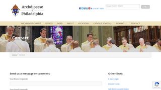 
                            3. Contact – Archdiocese of Philadelphia