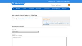 
                            7. Contact Arlington County, Virginia - Home