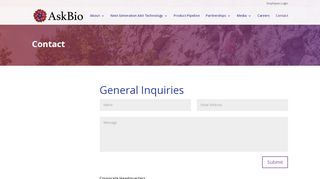 
                            9. Contact | AskBio