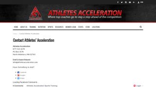 
                            5. Contact Athletes' Acceleration - Athletes Acceleration Sports ...