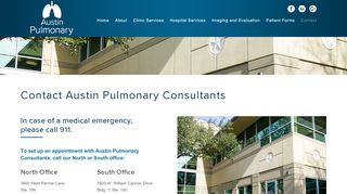 
                            1. Contact Austin Pulmonary Consultants | Respiratory Care and ...