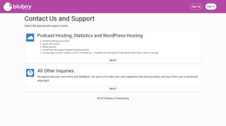 
                            5. Contact - Blubrry Podcasting