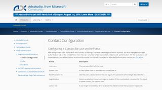 
                            5. Contact Configuration · Adxstudio Community