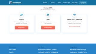
                            5. Contact Donorbox Team - Donation Software for Nonprofits