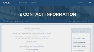 
                            4. Contact Information · Advisory Neighborhood Commission 6E - ANC 6E