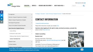 
                            9. Contact Information | Haaga-Helia University of Applied Sciences