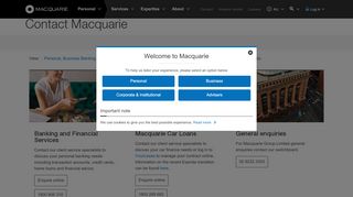 
                            3. Contact | Macquarie