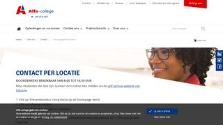 
                            4. Contact met een locatie | Alfa-college