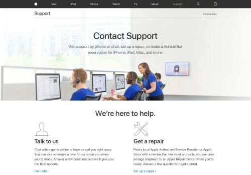 
                            9. Contact - Official Apple Support