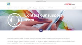 
                            3. Contact our Support Team - XMPie