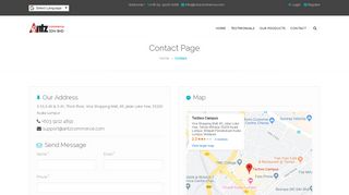 
                            6. Contact Page - ANTZ Commerce Sdn. Bhd.