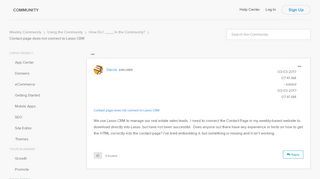 
                            8. Contact page does not connect to Lasso CRM - Weebly Community
