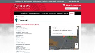 
                            3. Contact Rutgers Newark Health Services
