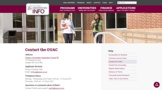 
                            3. Contact the OUAC – OUInfo - Ontario Universities' Info