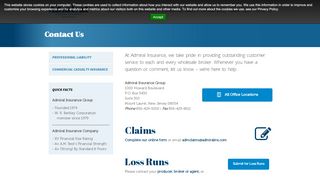 
                            6. Contact Us - Admiral Insurance Group