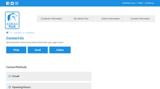 
                            1. Contact Us | Adrian Flux