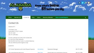 
                            3. Contact Us – Alabama 811