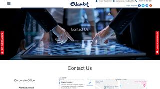 
                            8. Contact Us – Alankit Limited