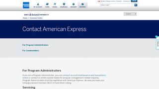 
                            11. Contact Us | American Express Canada