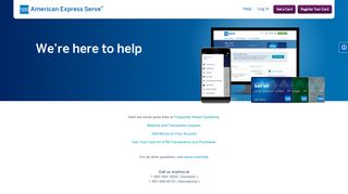 
                            4. Contact Us | American Express Serve®