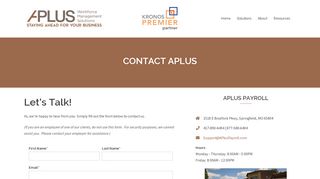 
                            5. Contact Us - APlus Workforce Management Solutions