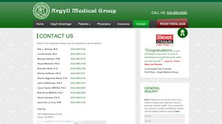 
                            3. Contact Us | Argyll Medical Group