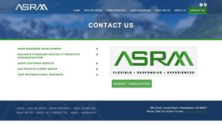 
                            2. Contact Us | ASRM LLC