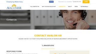 
                            3. Contact Us | AVALON HR | AVALON HR