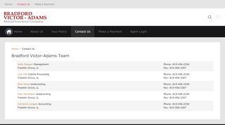 
                            7. Contact Us - Bradford Victor Adams