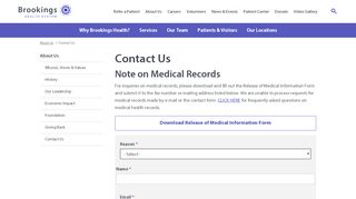 
                            9. Contact Us | Brookings Health System