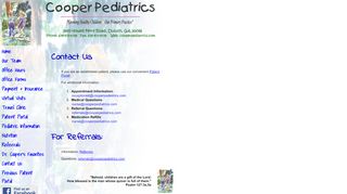 
                            2. Contact Us - Cooper Pediatrics