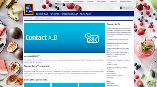 
                            2. Contact Us & Customer Service Number - ALDI Australia