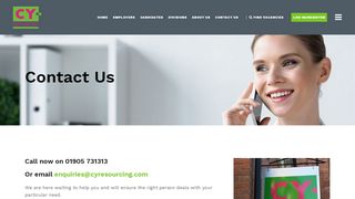 
                            3. Contact Us - CY Resourcing
