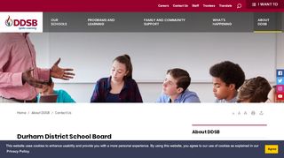 
                            8. Contact Us - Durham District School Board