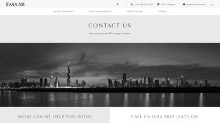 
                            6. Contact Us | Emaar Properties