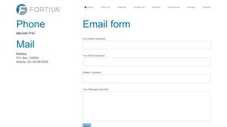 
                            4. Contact Us | Fortiva