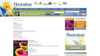 
                            2. Contact Us - HorticultureHorticulture - Horticulture Magazine