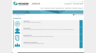 
                            9. Contact Us - JAVELIN